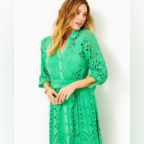 Lilly Pulitzer Amrita Eyelet Dress🔥RARE 🔥New - Picture 2 of 12